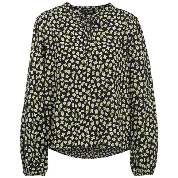 Damen Schlupfbluse mit Allover-Print