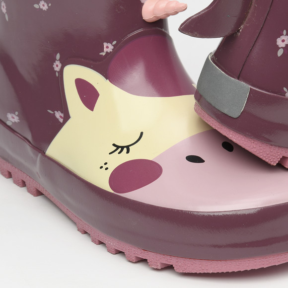 Mädchen Gummistiefel mit Einhorn-Motiv