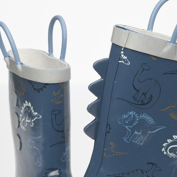 Jungen Gummistiefel mit Dino-Motiven
