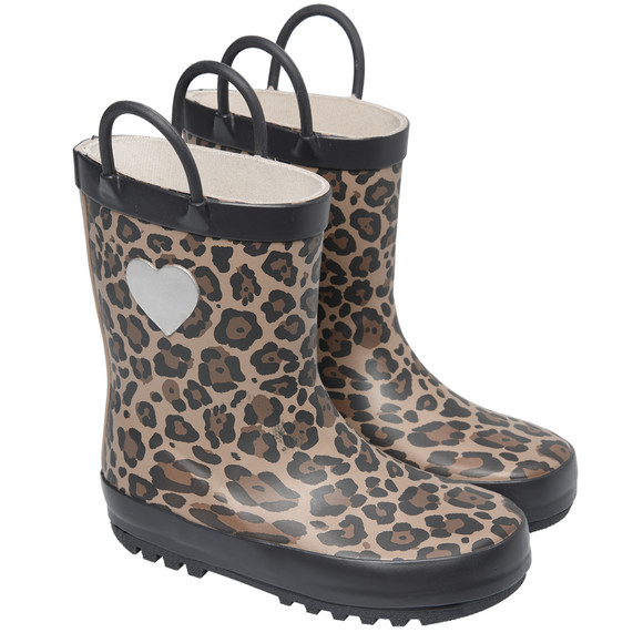 Mädchen Gummistiefel mit Leo-Muster