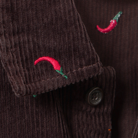 Overshirt voor kinderen van corduroy