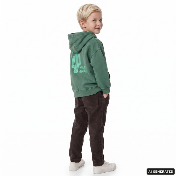 Jungen Hoodie mit Rücken-Print