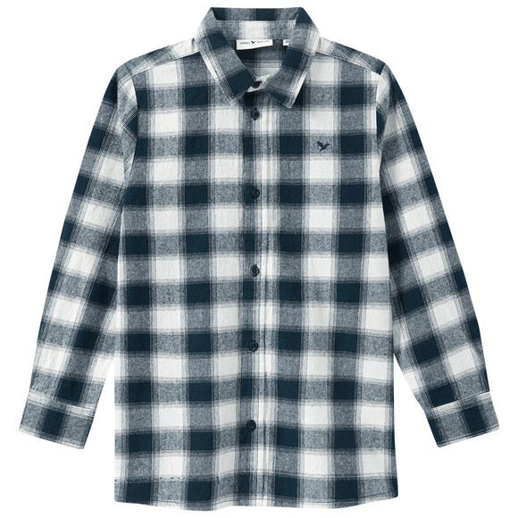 Jungen Flanell-Hemd in Karo-Muster