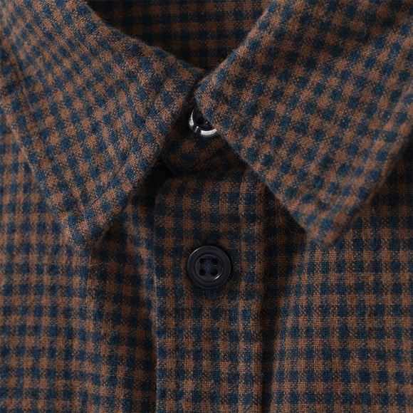 Jungen Flanell-Hemd in Feinkaro-Muster
