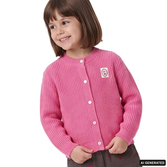 Meisjesvest met wol