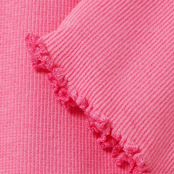 Mädchen Langarmshirt in Rippstruktur