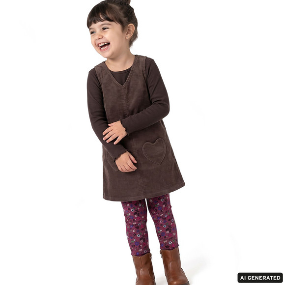 Legging voor meisjes met een all-over-patroon