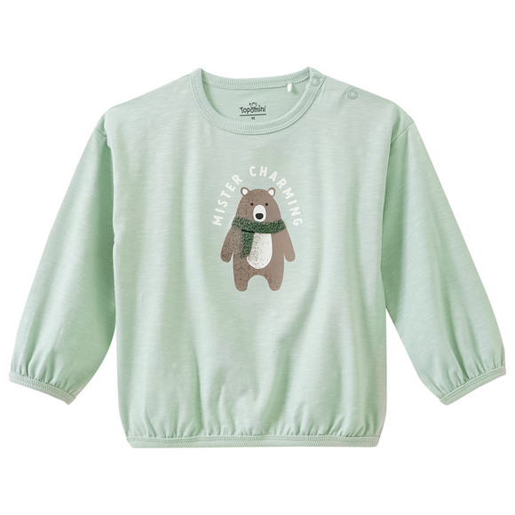 Baby Langarmshirt mit Bär-Motiv