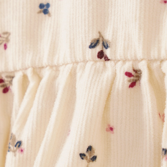 Baby Cordkleid mit Blümchen-Print