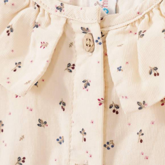 Baby Cordkleid mit Blümchen-Print