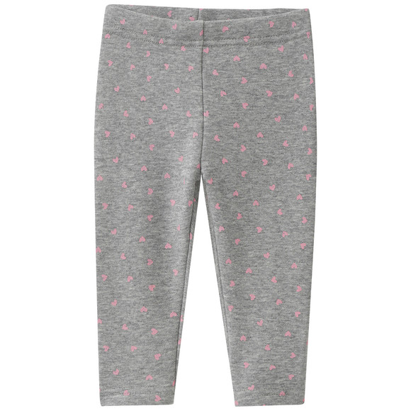 Baby Sweatleggings mit Herzchen-Allover