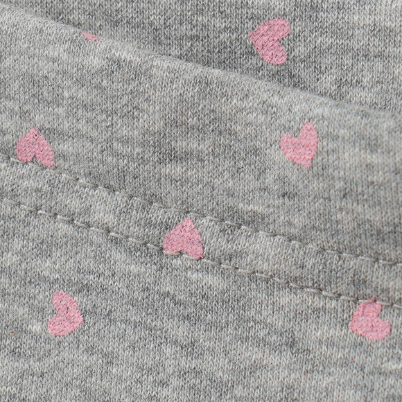 Baby Sweatleggings mit Herzchen-Allover
