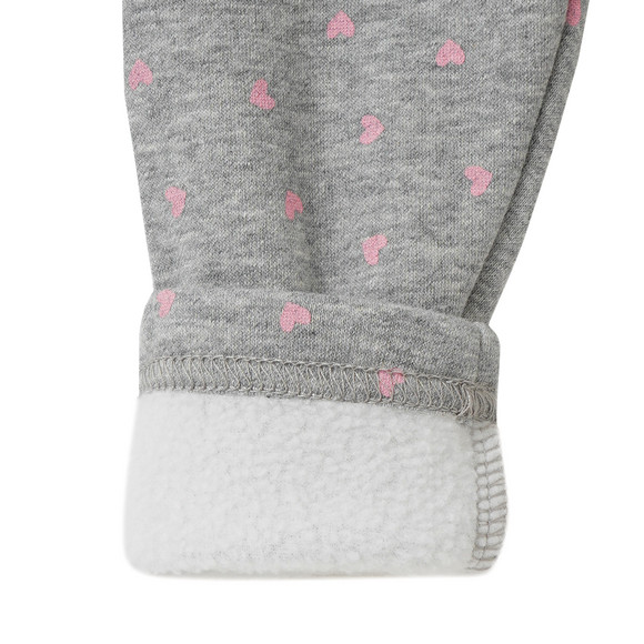 Baby Sweatleggings mit Herzchen-Allover