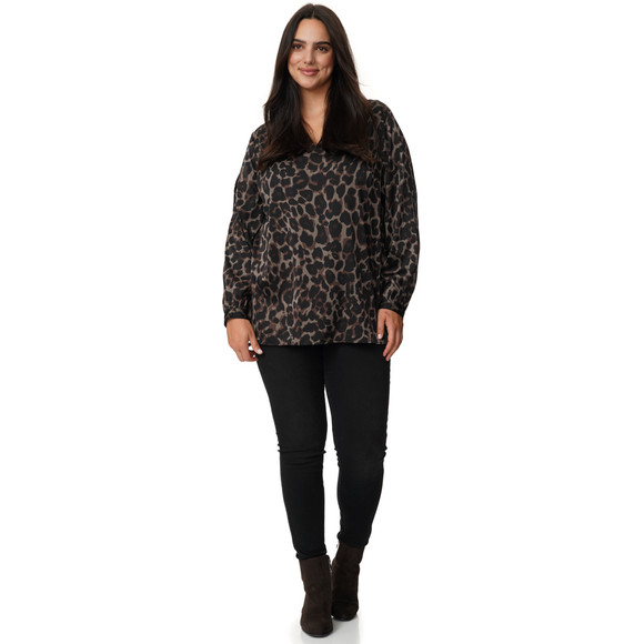 Damen Bluse mit Leo-Muster