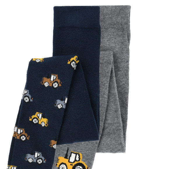 2 Jungen Strumpfhosen mit Traktor-Motiven