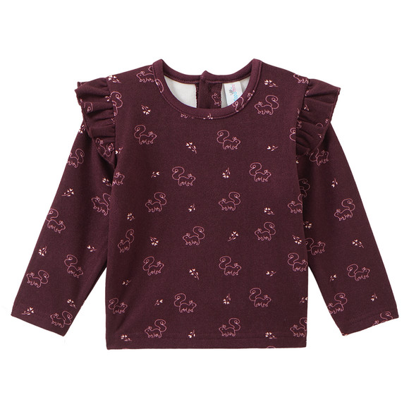 Baby Langarmshirt mit Allover-Muster
