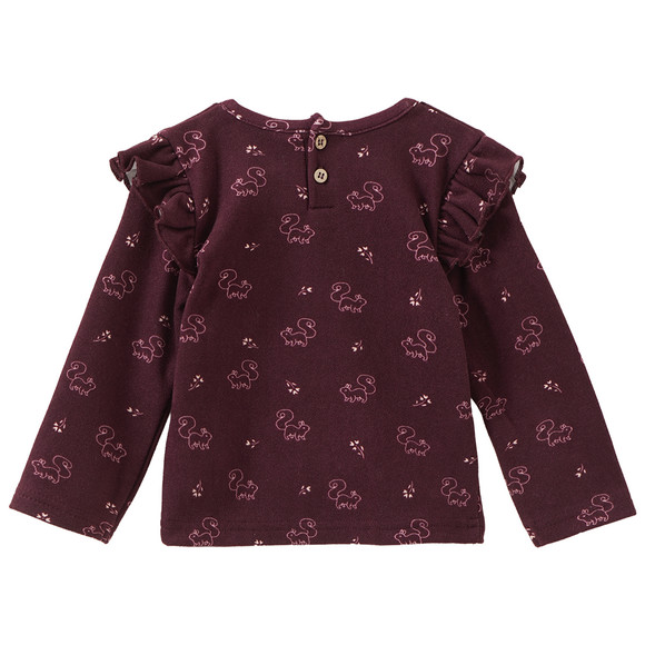 Baby Langarmshirt mit Allover-Muster