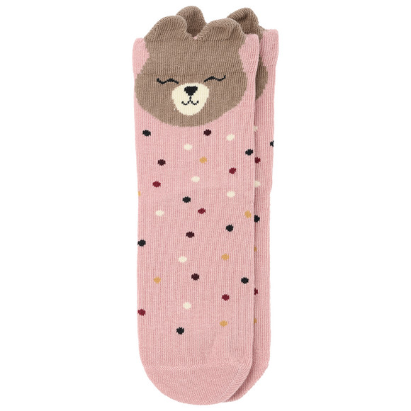 3 Paar Mädchen Socken mit Tiergesichtern