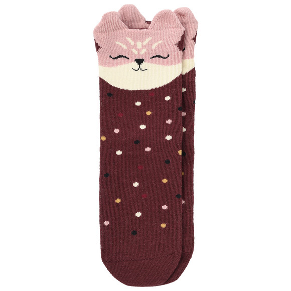 3 Paar Mädchen Socken mit Tiergesichtern