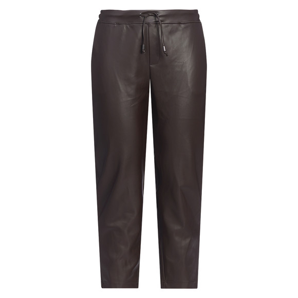 Damen Jogpants in Leder-Optik