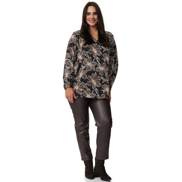 Damen Jogpants in Leder-Optik