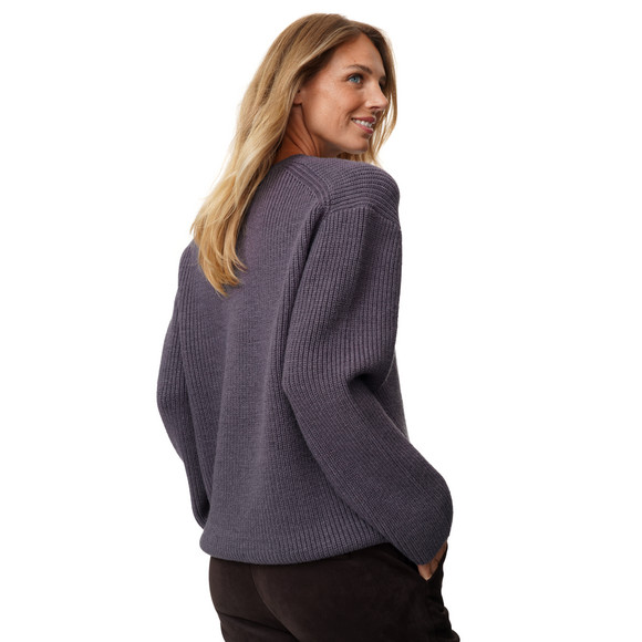 Damen Strickpullover mit V-Ausschnitt