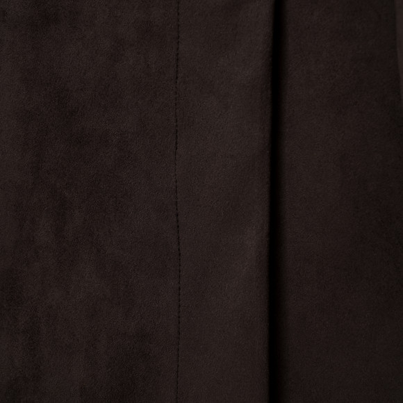 Damen Wickelrock in Veloursleder-Optik