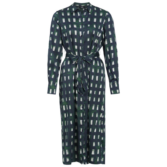 Damen Satinkleid mit Allover-Print