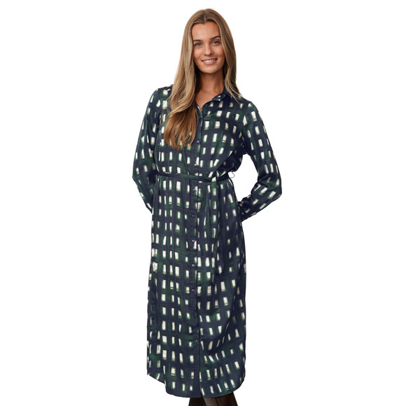 Damen Satinkleid mit Allover-Print