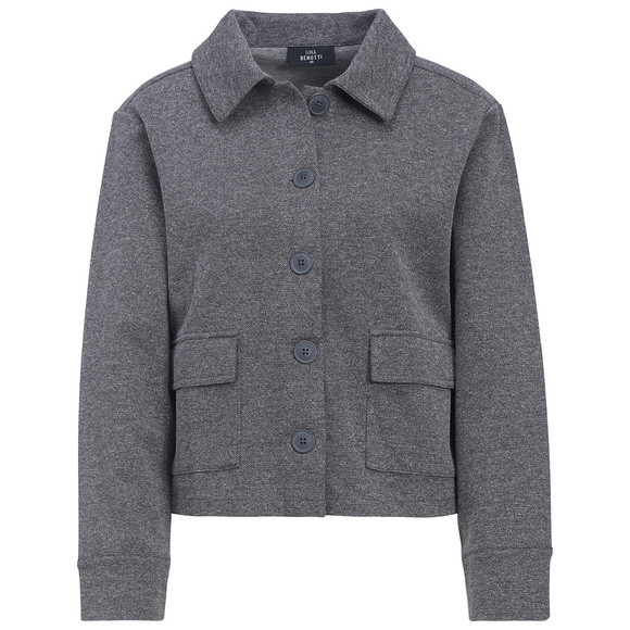 Damen Jacke in Melange-Optik