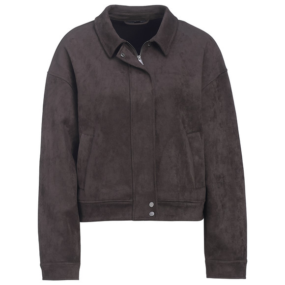 Damen Jacke in Veloursleder-Optik