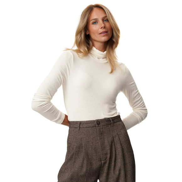 Damen Langarmshirt mit Rollkragen