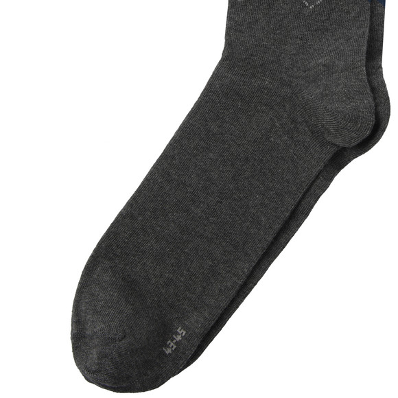 1 Paar Herren Socken mit Karo-Muster