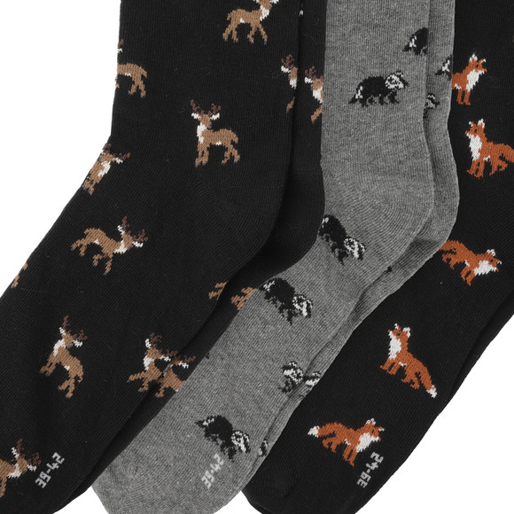 3 Paar Herren Socken mit Tier-Motiven