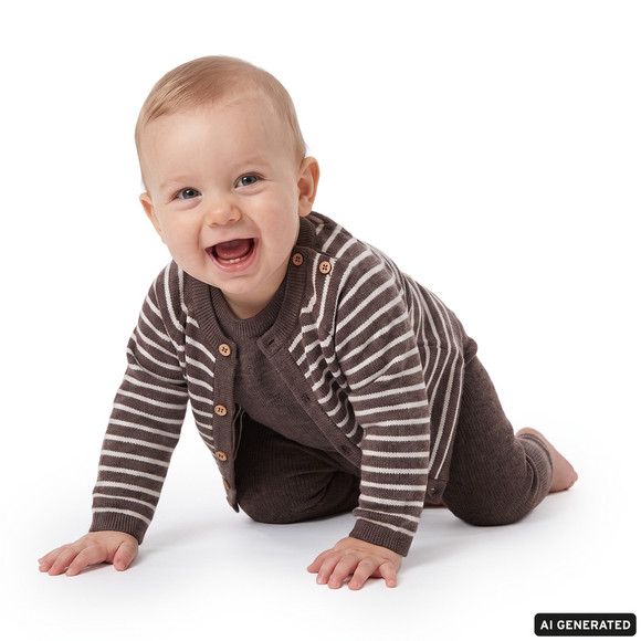 Baby Merino-Strickhose unifarben