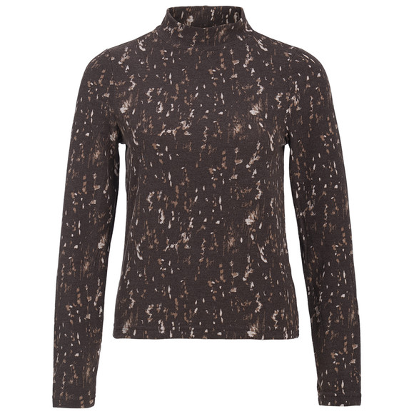 Damen Feinstrickshirt mit Allover-Muster