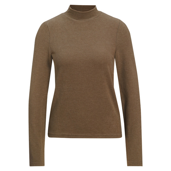 Damen Feinstrickshirt unifarben