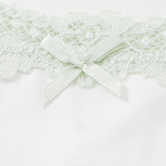 Damen String mit Kontrast-Spitze