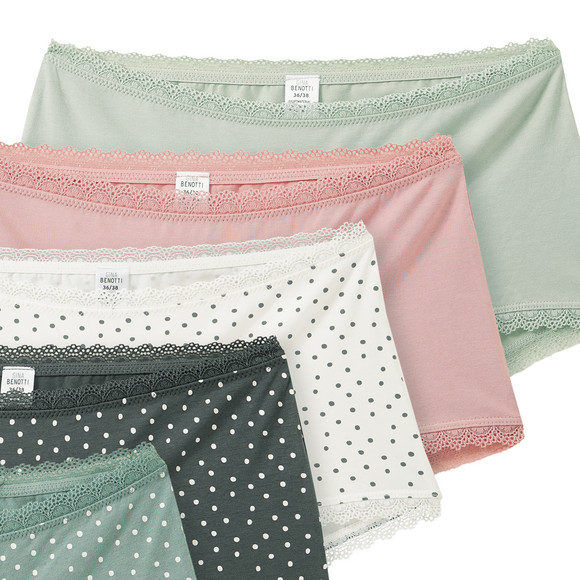 5 Damen Shorts mit Spitze