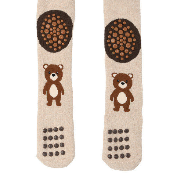 Baby Krabbel-Strumpfhose mit Bären-Motiv