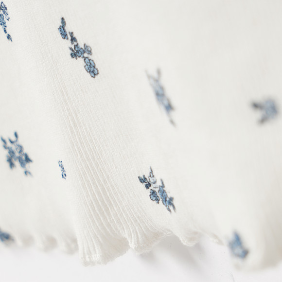 Mädchen Langarmshirt mit Rippstruktur