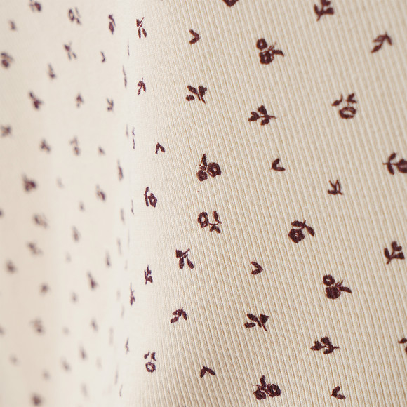 Mädchen Langarmshirt mit Rippstruktur