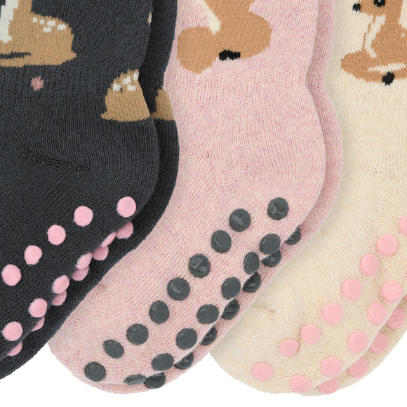 3 paar antislip sokjes voor baby's