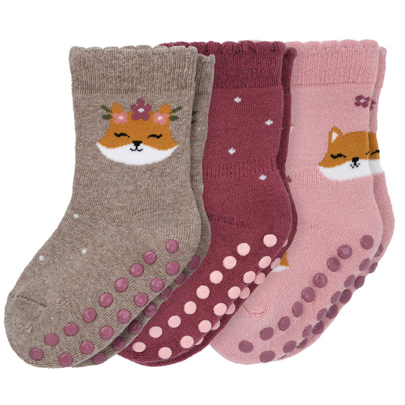 3 paar antislip sokjes voor baby's
