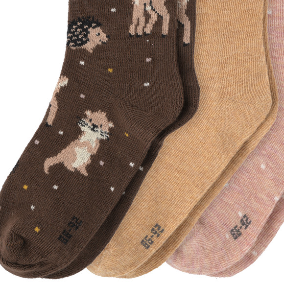 3 Paar Baby Socken mit Picotkante