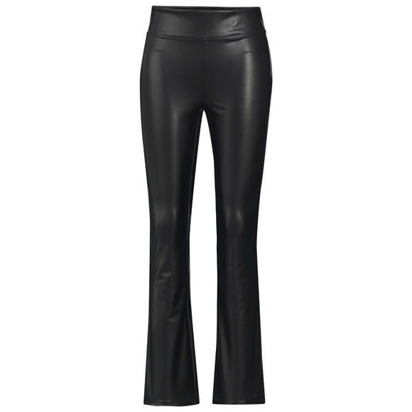 Damen Thermo-Leggings in Leder-Optik