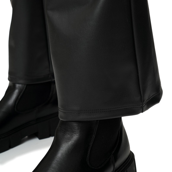 Damen Thermo-Leggings in Leder-Optik