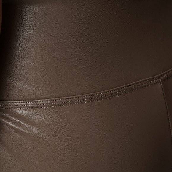 Damen Thermoleggings in Leder-Optik