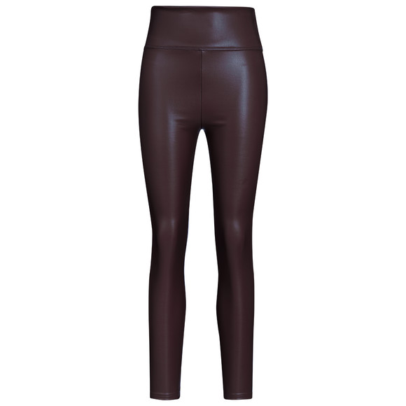 Damen Thermoleggings in Leder-Optik