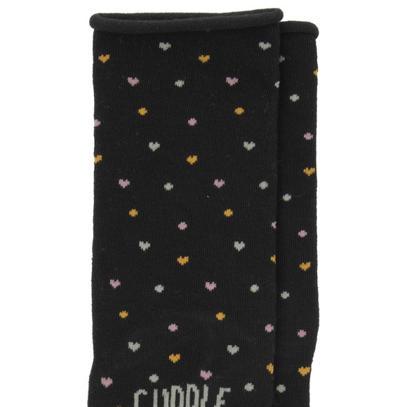1 Paar Damen Socken mit Igel-Motiv